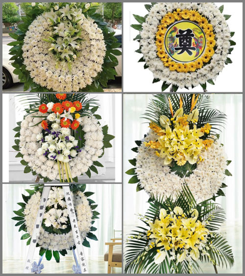 浙江省宁波北仑区大碶街道牌门村花圈速递